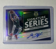 2020-21 Donruss Optic Signature Series Donte DiVincenzo Purple PRIZM AUTO