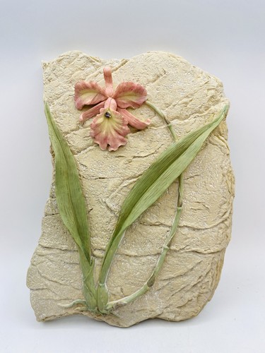 Juego de 3 arte de pared decoración de pared en relieve de resina floral interiores de hogar - Imagen 7 de 14