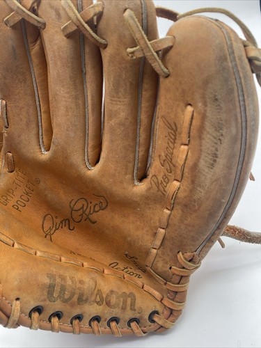 VTG Wilson A2250 Baseball Glove Jim Rice Pro Special Leather Snap Action RHT - Picture 6 of 11