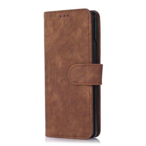 Fr Samsung Z Fold5 Fold4 Fold3 Matte PU Leather Card Wallet Case + Lanyard Strap - Photo 10 sur 11
