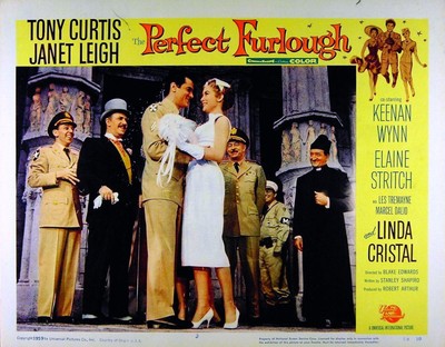 Perfect Furlough 1958 Janet Leigh Tony Curtis Keenan Wynn 4 Lobby Cards Ebay