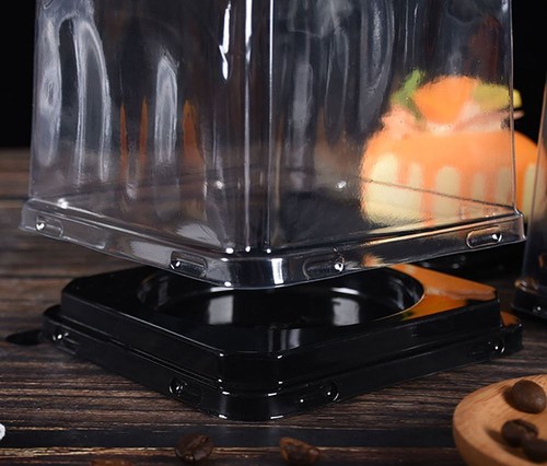 3 4 Inch Disposable Layered Cake Box Mousse Bunt Cake Mini Box Clear - Picture 4 of 5
