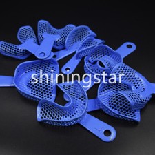 10 Pcs Plastic-Steel Dental Impression Tray Kit 5 Types L/M/S/Anterior/Posterior