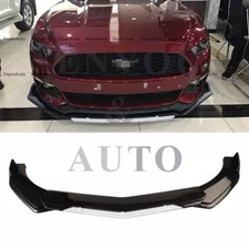 For Ford Mustang Universal Front Bumper Lip Spoiler Splitter Gloss Black White