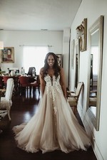 Vagabond Bridal Luna Wedding Gown In Blush From Lovely Bride