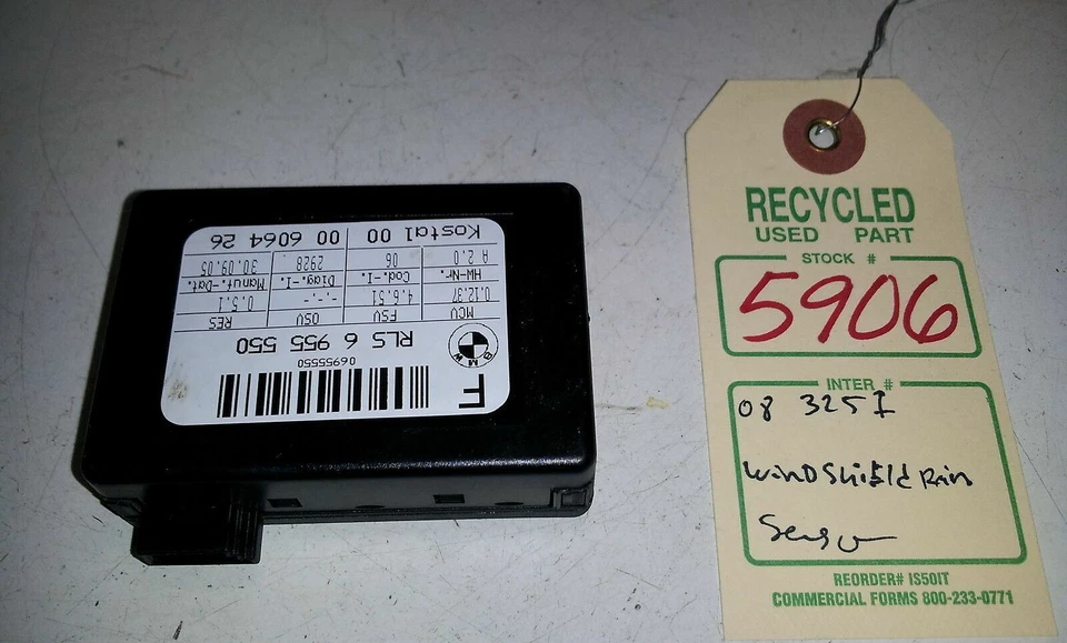 BMW 325I 2008 parabrisas sensor de lluvia OEM RLS6955550 #5906 Foto 3 de 4