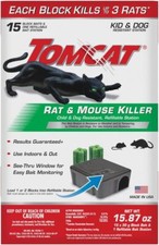 Mouse Mice Rat Killer 15 Blocks Bait Poison Rodent Station Trap Control 0.5-oz.