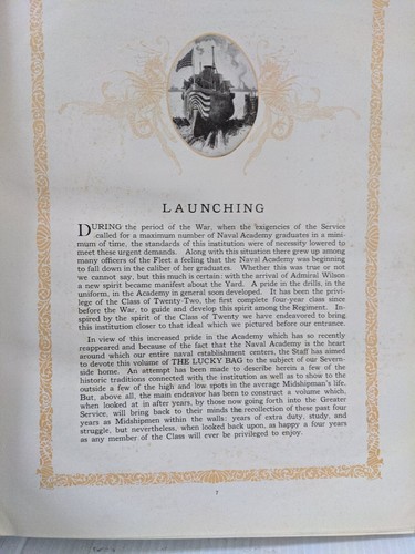 SELTENE AUSGABE LESEN SIE DEN BRIEF ANTISEMITISMUS US NAVAL ACADEMY The Lucky Bag 1922 - Bild 15 von 19