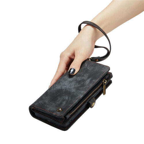 For Samsung S25 S24 S23 S22 S21 20 Detachable Magnetic Cover Leather Wallet Case - Picture 22 of 73