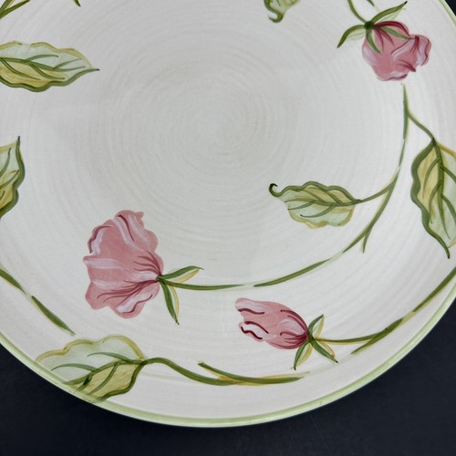 Block GARDEN ROSE 10-7/8" Dinner Plates (8) Hand Painted Pink Flowers MINT Cond. - Picture 11 of 24