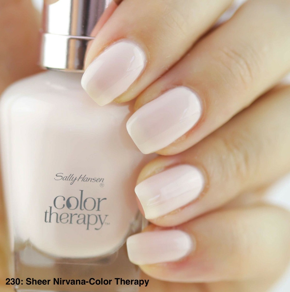 Sally Hansen Color Therapy Nagellack – 483 A Latte Love, Mit Arganöl, 15 G, Pflegend & Glänzend
