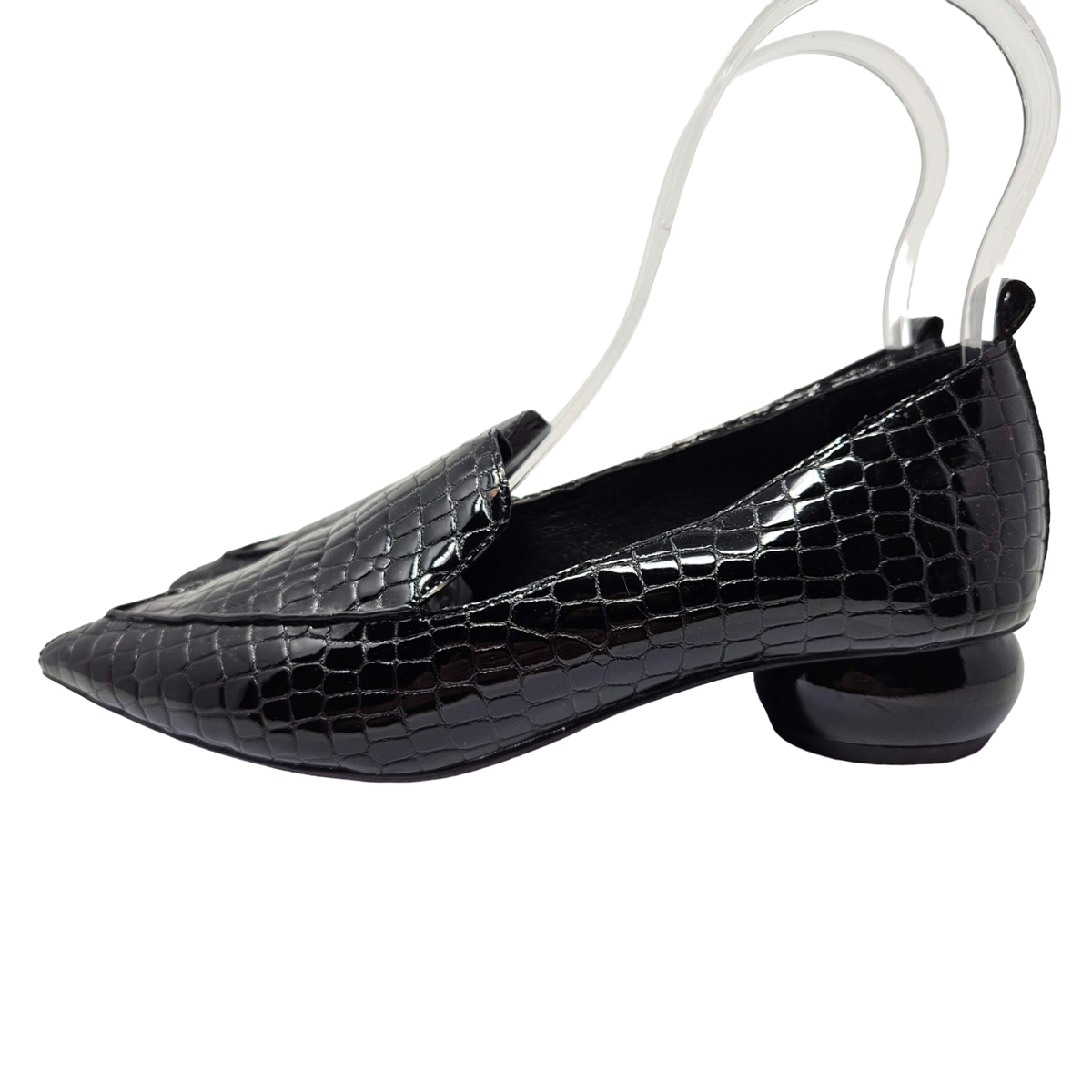 Jeffrey Campbell Viona Pointed Toe Loafers Shoes Black Women's