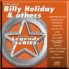 BILLY HOLIDAY  OTHERS LEGENDS SERIES VOL-16 KARAOKE CD G NEW IN PLASTIC /PRINT
