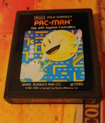 Pac-Man (1981) for ATARI 2600 VCS (Modul) working CX2646 vg condition (SEARS)