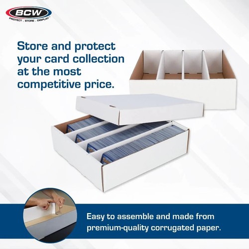 25x BCW 3200 Count Monster Card Storage Boxes - Fits Baseball, Pokémon, Trading - Picture 9 of 12
