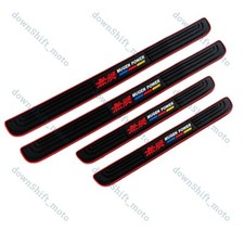 Protector de escalones de panel de cubierta de umbral de puerta de coche de goma JDM MUGEN para HONDA X4 nuevo