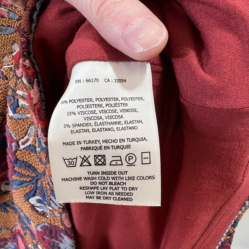 Falda ajustada Maeve Anthropologie para mujer talla XS multicolor tapiz floral oficina Foto 4 de 4