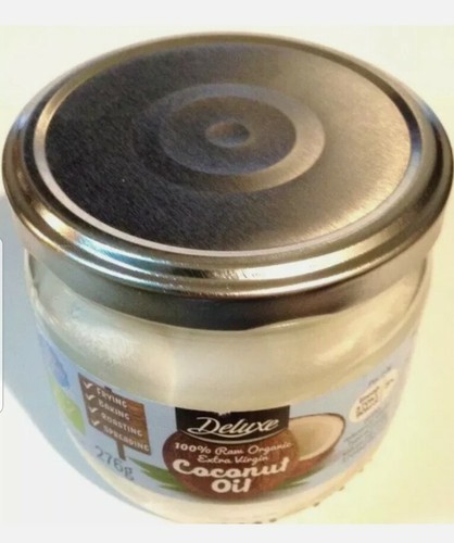 Deluxe 100% Raw Organic Extra Virgin Coconut Oil, Cold-pressed, 276g - Picture 2 of 5