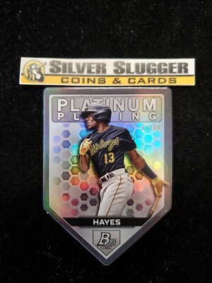 2022 Ke'Bryan Hayes Bowman Platinum Plating /99 #PPDC-17 Pittsburgh Pirates
