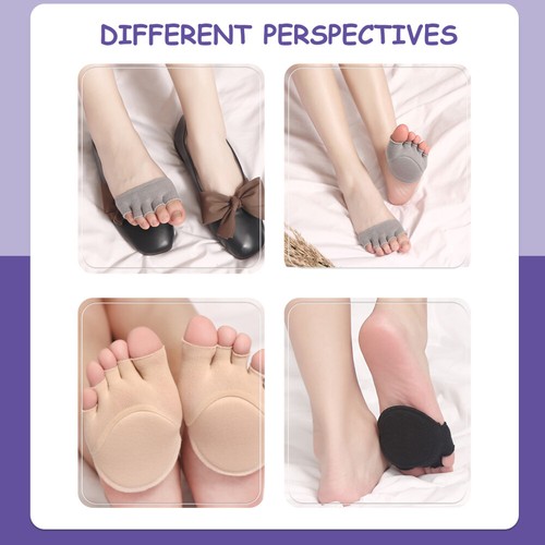 3 Pairs Cotton Socks Toe Separators Woman Miss Creative Five-finger Stretchers - Picture 7 of 12