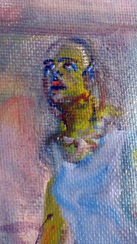 85x65 Original Naiv Konysheva Signed Spiderman Oil on Canvas Painting Ölgemälde - Bild 5 von 12