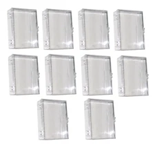 (10 Box Lot) Ultra Pro 50-Card Hinged Plastic Boxes - Holders For Trading Cards