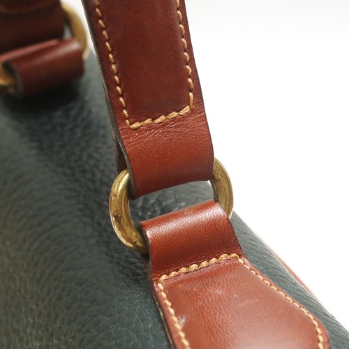 Vintage Coach Sheridan Navy Brown Full Grain Leather Crossbody Top Handle Bag - Bild 20 von 22