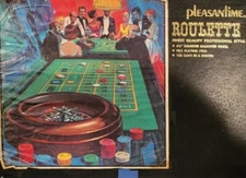 Pleasantime Pacific Game Company Roulette Wheel Chips Mat  NO. 132