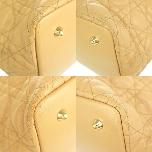 Bolso de Hombro CHRISTIAN DIOR Panarea Cannage Recubrimiento Lona Cuero 76RH100 - Imagen 8 de 16
