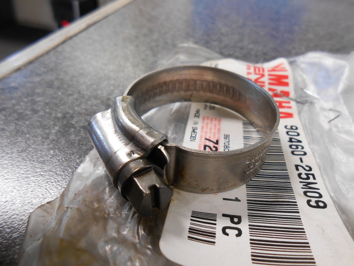 NOS Yamaha Hose Clamp 1990 WR500 1987 - 1990 WJ500 1990 - 1992