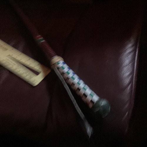riding crop vintage Multi Colored CheckeredGrip New Free Usps OAl=39 Inch rare!! - Picture 5 of 14