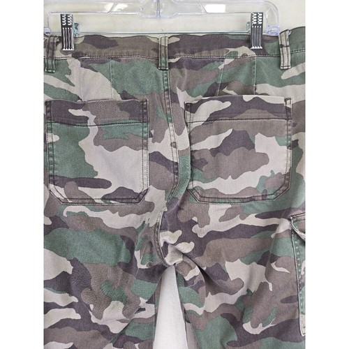 J Crew Womens Cargo Camo Pants Size 30 Grunge Military Army Streetwear 90s - Picture 8 of 9