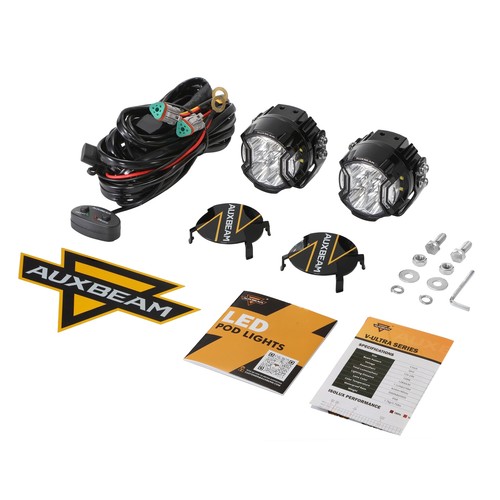 AUXBEAM 3" LED Luz de Trabajo Punto Cubo Vainas Barra Conducción Lámpara Antiniebla Todoterreno Camión SUV - Imagen 4 de 12