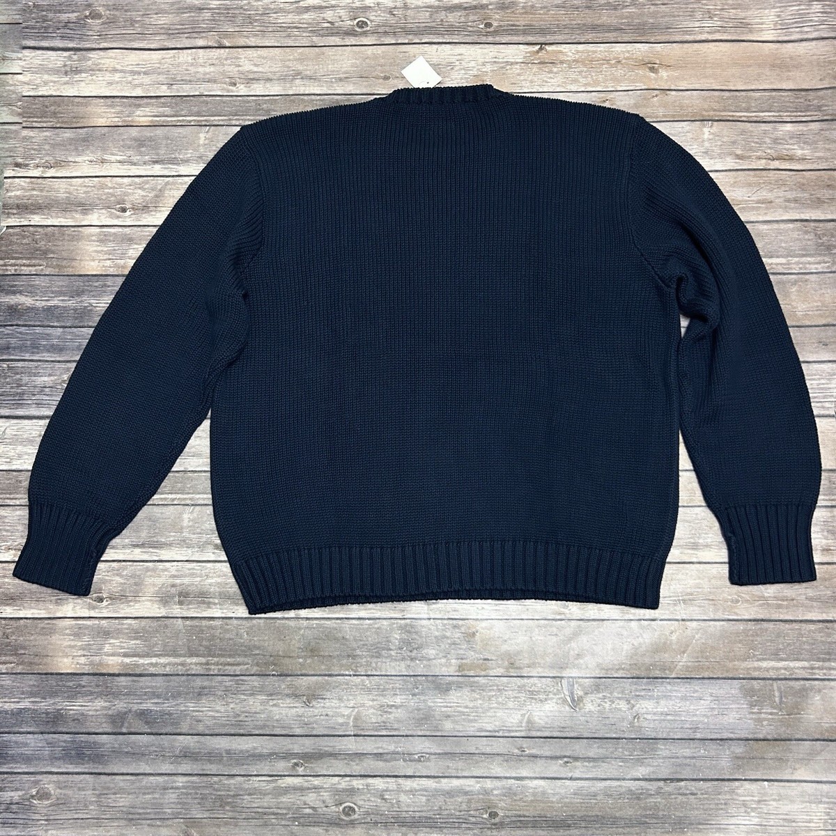 Polo Ralph Lauren Navy Blue American Flag Cotton Knit