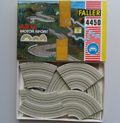 Faller AMS 4450 -- Kurvenset für Nürburgring in OVP, 60er Jahre #DEZ1956