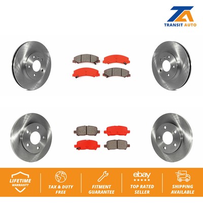 For 2012-2013 Chevrolet Impala Rear Drill Slot Brake Rotors+Semi-Met Brake Pads