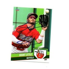 Grant Little signed autograph 2021 Fort Wayne Tincaps baseball card Padres c