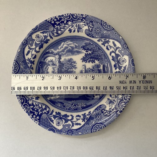 Spode Blue Italian Salad Plates, 7.5" ENGLAND c1816 - Picture 4 of 7