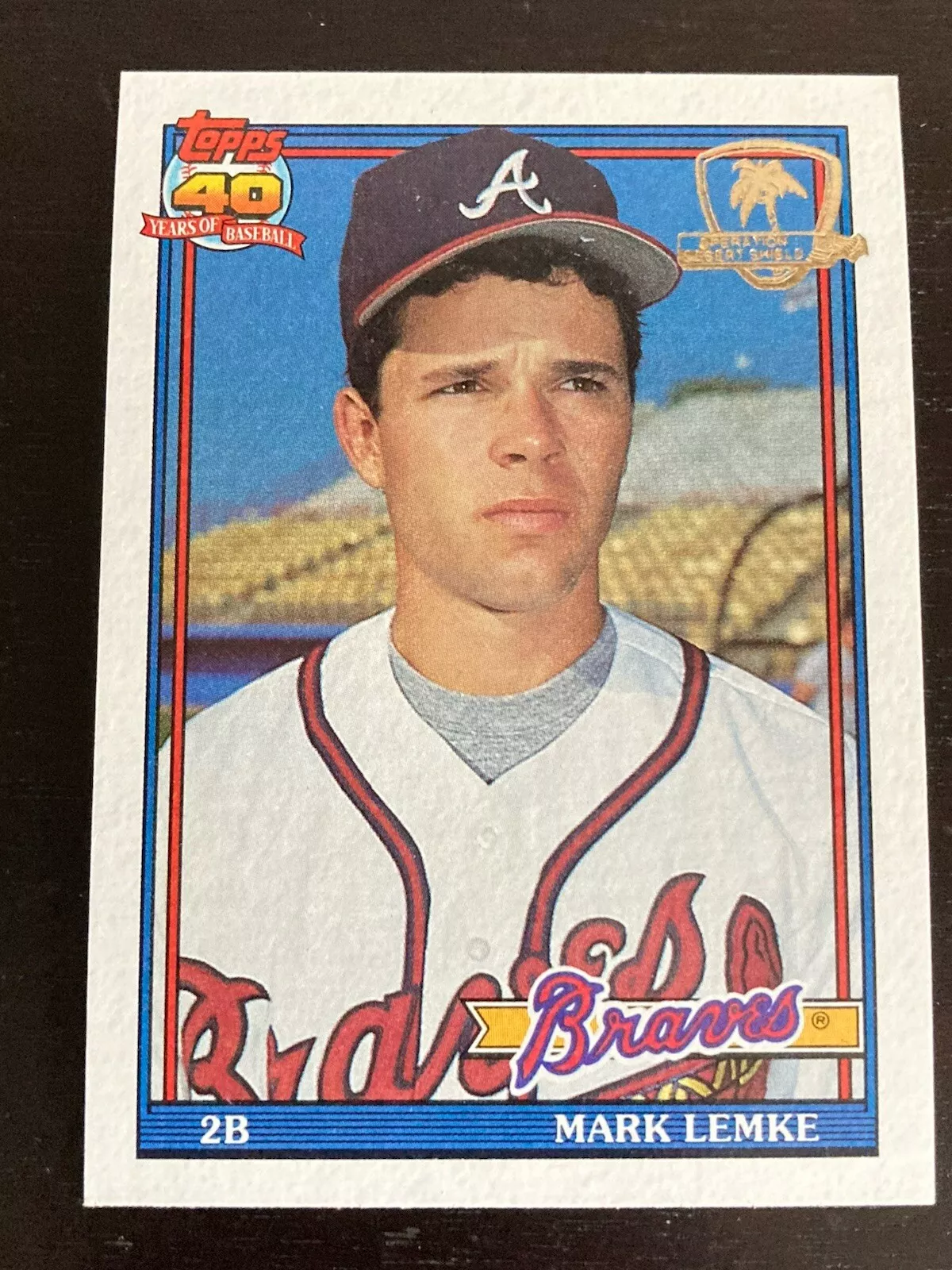 Mark Lemke trading card