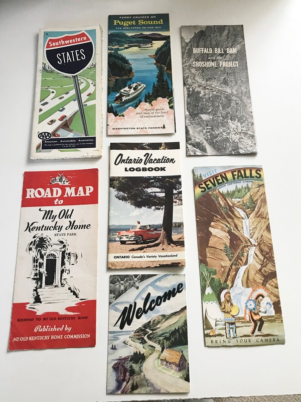 1950s--US & CANADA--TRAVEL BOOKLETS, MAPS ++--LOT OF FIFTEEN  (15)--XLNT