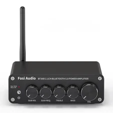 Fosi Audio BT30D Mini Bluetooth Audio Amplifier 2.1 CH 100W Bluetooth 5.0 Amp