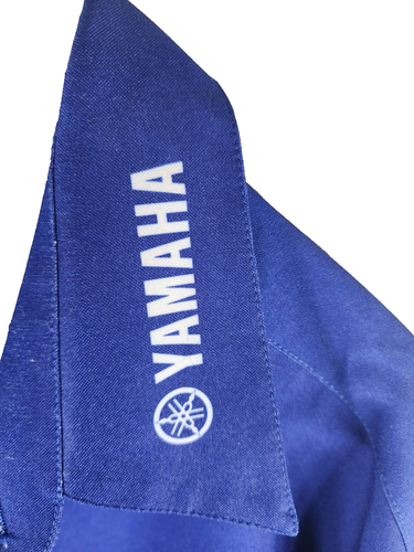 Yamaha Factory Racing Blue Shirt XL 100% Polyester Made in USA #3591 - Picture 3 of 9