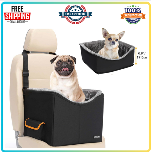 Dog Car Seat for Small Dogs, Elevated Dog Booster Seat Pet Travel Carrier Bed fo