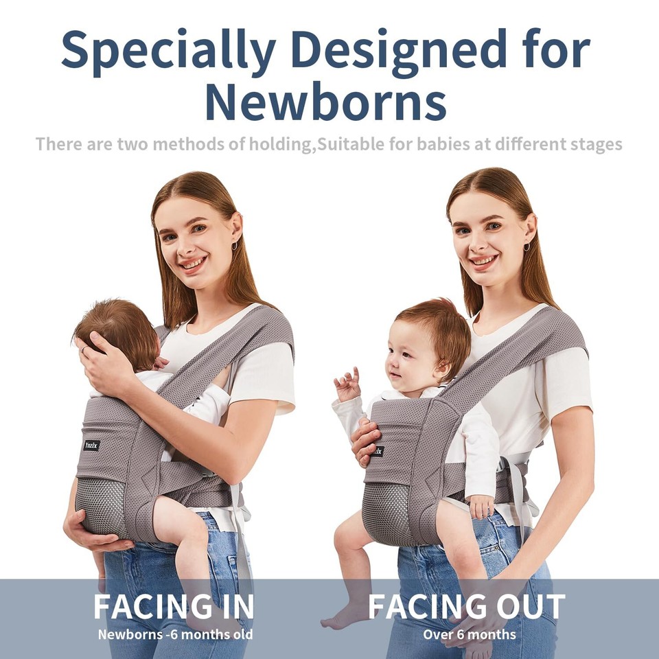 Newborn Carrier,Baby Carrier,Baby Wrap Backpack Carrier with Hip Seat