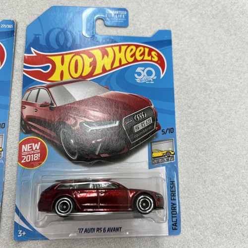 Hot Wheels *SUPER TREASURE HUNT* & Regular’17 Audi RS 6 Avant New On Card B186 - Picture 2 of 18