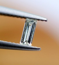 Certified Loose 100 Natural Diamond H/VVS Grade Straight Baguette Cut 0.058 Ct