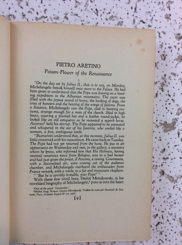 Dialogues ...Works Of Aretino 1933 HC No DJ - Foto 10 di 12
