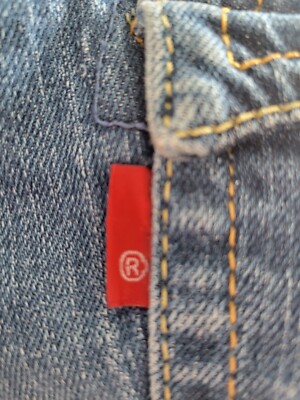 Levi 542 Low Flare Womens Size 20M Medium Wash Denim Button Back Pocket  Jeans