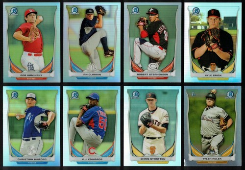 2014 BOWMAN CHROME+DRAFT+PLATINUM REFRACTOR Red+Blue+Green+Wave 1st RC YOU PICK! - Picture 14 of 78