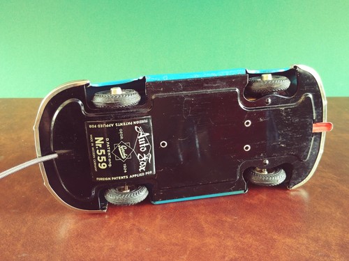 1960er Gescha Auto Fox Porsche Blechspielzeug mit OVP - Bild 10 von 13